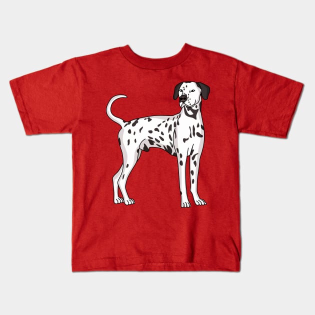 Dalmatian dog cartoon Kids T-Shirt by Cartoons of fun